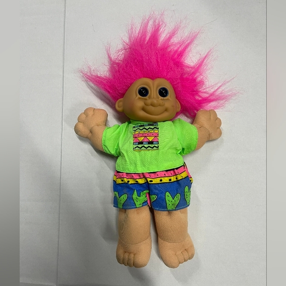 Vintage Russ Berrie & Co. 10" Zack Troll Doll Kidz Plush Doll - Picture 1 of 5